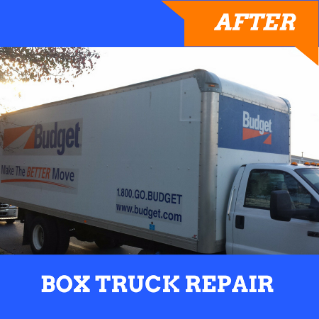Box truck after repair